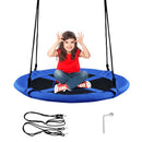 100cm Round Saucer Swing with Adjustable Ropes – Blue