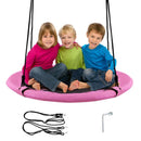 100cm Round Saucer Swing with Adjustable Ropes – Pink
