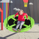 100cm Round Saucer Swing with Adjustable Ropes – Green