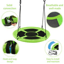 100cm Round Saucer Swing with Adjustable Ropes – Green