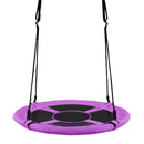 100cm Round Saucer Swing with Adjustable Ropes – Purple