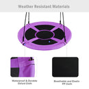 100cm Round Saucer Swing with Adjustable Ropes – Purple