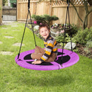 100cm Round Saucer Swing with Adjustable Ropes – Purple