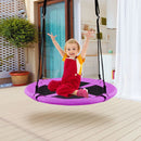 100cm Round Saucer Swing with Adjustable Ropes – Purple