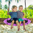 100cm Round Saucer Swing with Adjustable Ropes – Purple