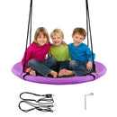 100cm Round Saucer Swing with Adjustable Ropes – Purple