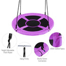 100cm Round Saucer Swing with Adjustable Ropes – Purple