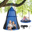 102cm Saucer Swing with Removable Play Tent – Blue