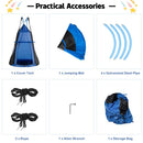 102cm Saucer Swing with Removable Play Tent – Blue