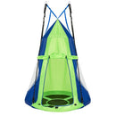 102cm Saucer Swing with Removable Play Tent – Green