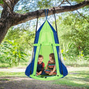 102cm Saucer Swing with Removable Play Tent – Green