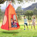 102cm Saucer Swing with Removable Play Tent – Orange