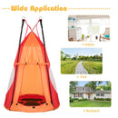 102cm Saucer Swing with Removable Play Tent – Orange