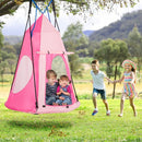 102cm Saucer Swing with Removable Play Tent – Pink