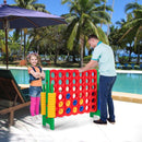 Giant 4-in-a-Row Garden Game with 42 Rings – Green