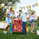 Giant 4-in-a-Row Garden Game with 42 Rings – Green