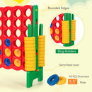 Giant 4-in-a-Row Garden Game with 42 Rings – Green