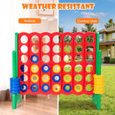 Giant 4-in-a-Row Garden Game with 42 Rings – Green