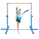 Kids Gymnastics Bar with 12 Adjustable Heights – Blue