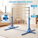 Kids Gymnastics Bar with 12 Adjustable Heights – Blue