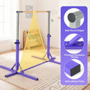 Kids Gymnastics Bar with 12 Adjustable Heights – Purple