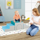 4-Piece Foam Tunnel Climbing Set – Blue