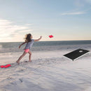 Folding Cornhole Game with Boards, Beanbags and Carry Bag – Black