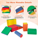 7-Piece Foam Climbing Set with Wavy Block – Multicolour