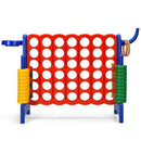 3-in-1 Jumbo 4-in-a-Row Game with Basketball Hoop – Blue