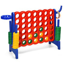 3-in-1 Jumbo 4-in-a-Row Game with Basketball Hoop – Blue