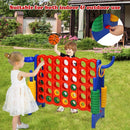 3-in-1 Jumbo 4-in-a-Row Game with Basketball Hoop – Blue