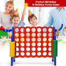 3-in-1 Jumbo 4-in-a-Row Game with Basketball Hoop – Blue