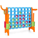 3-in-1 Jumbo 4-in-a-Row Game with Basketball Hoop – Orange