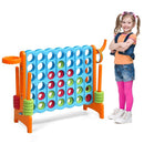 3-in-1 Jumbo 4-in-a-Row Game with Basketball Hoop – Orange