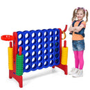 3-in-1 Jumbo 4-in-a-Row Game with Basketball Hoop – Red