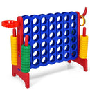 3-in-1 Jumbo 4-in-a-Row Game with Basketball Hoop – Red