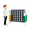 3-in-1 Jumbo 4-in-a-Row Game with Basketball Hoop – Black