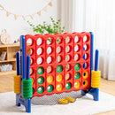 Giant 4-in-a-Row Game with Ring Collection Net – Blue