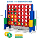 Giant 4-in-a-Row Game with Ring Collection Net – Blue