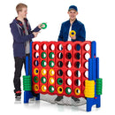 Giant 4-in-a-Row Game with Ring Collection Net – Blue