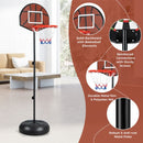 Adjustable Kids Basketball Hoop and Dartboard – Black