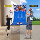Folding Dual-Shot Basketball Arcade Game – White