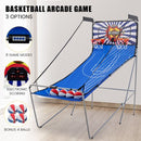 Folding Dual-Shot Basketball Arcade Game – White