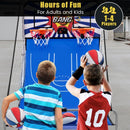 Folding Dual-Shot Basketball Arcade Game – White