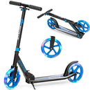 Folding Scooter with 20cm Light-Up Wheels – Blue