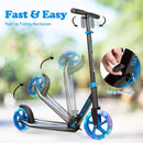 Folding Scooter with 20cm Light-Up Wheels – Blue