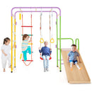 Metal Indoor Jungle Gym with Slide and Swing – Multicolour