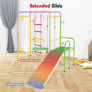 Metal Indoor Jungle Gym with Slide and Swing – Multicolour