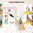 Metal Indoor Jungle Gym with Slide and Swing – Multicolour