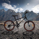 Kids Mountain Bike with Suspension Fork – Black / 20 inches